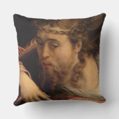 十字1540-45年を運んでいるキリスト(パネルの油) クッション (裏面)