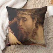 十字1540-45年を運んでいるキリスト(パネルの油) クッション (ブランケット)