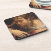 十字1540-45年を運んでいるキリスト(パネルの油) コースター (左側)