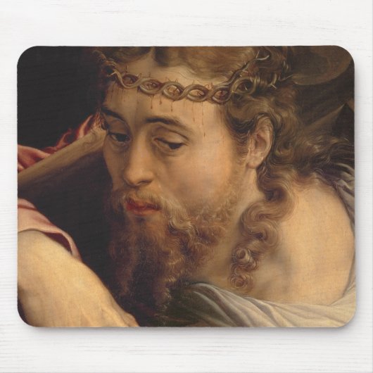 十字1540-45年を運んでいるキリスト(パネルの油) マウスパッド (正面)