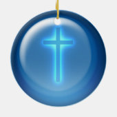 十字 – クリスチャン セラミックオーナメント (裏面)