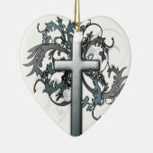 十字 セラミックオーナメント (右)