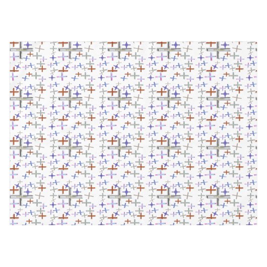 十字 テーブルクロス (正面(横))