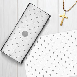 十字 – 灰色 薄葉紙