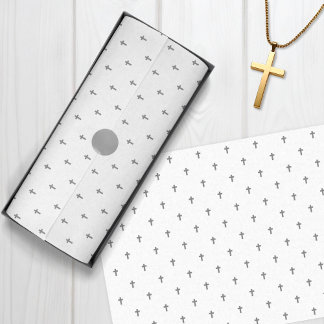 十字 – 灰色 薄葉紙