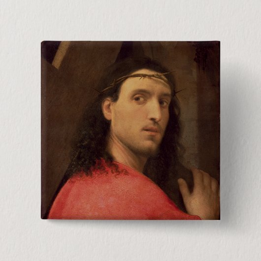 十字、c.1515を運んでいるキリスト 缶バッジ (正面)