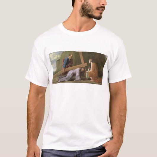 十字、c.1651を運んでいるキリスト tシャツ (正面)