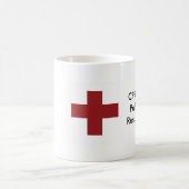 十字、CPR: コーヒー肺の蘇生 コーヒーマグカップ (中央)