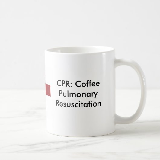 十字、CPR: コーヒー肺の蘇生 コーヒーマグカップ (右)
