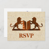 十戒とライオンバー/こうもりMitxvah RSVP (正面/裏面)