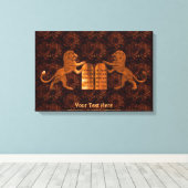 十戒とライオン キャンバスプリント (インサイチュ (ウッドフロア))