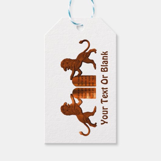 十戒とライオン ギフトタグ (正面)