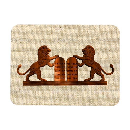 十戒とライオン マグネット (横)