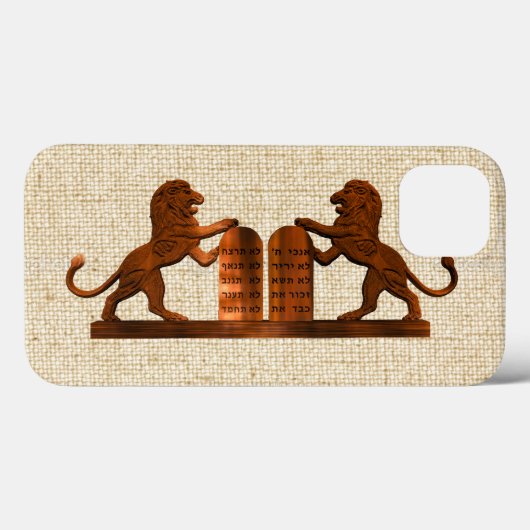 十戒とライオン Case-Mate iPhoneケース (裏面 (横))