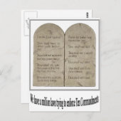 十戒と引用文 ポストカード (正面/裏面)