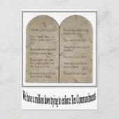 十戒と引用文 ポストカード (正面)