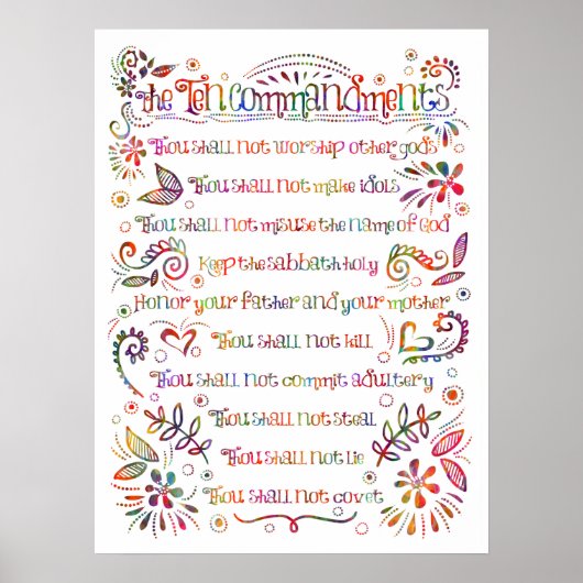 十戒のポスター ポスター (正面)