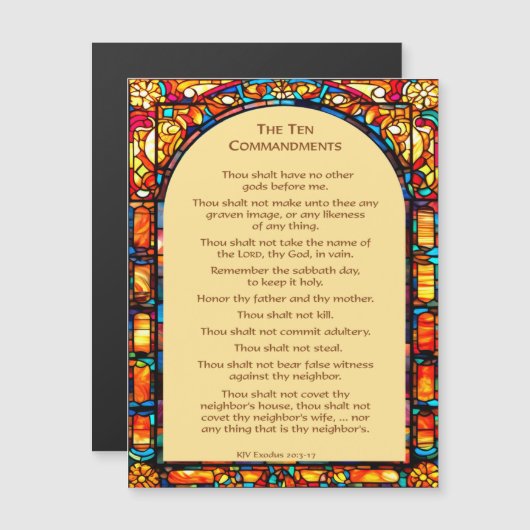 十戒の磁石 (正面/裏面)