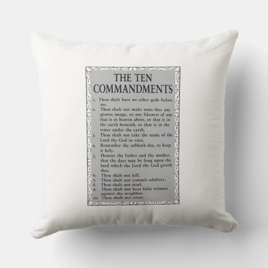 十戒の聖書 クッション (裏面)