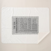 十戒の聖書 シェルパブランケット (正面(横))