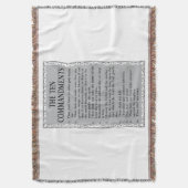 十戒の聖書 スローブランケット (正面縦)