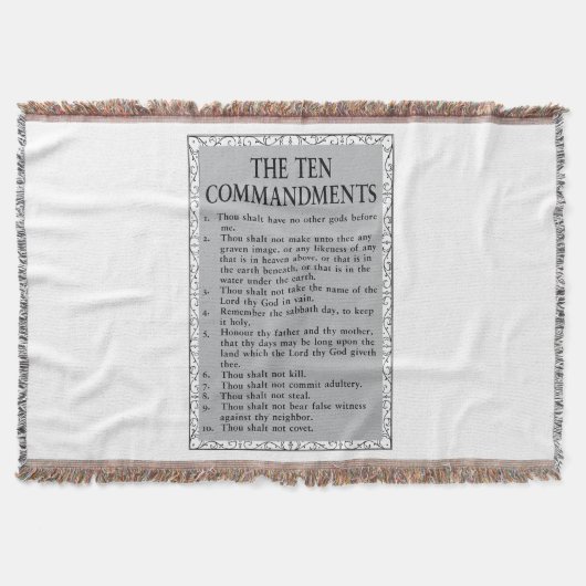 十戒の聖書 スローブランケット (正面)