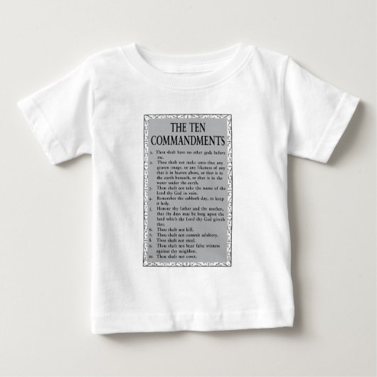 十戒の聖書 ベビーTシャツ (正面)