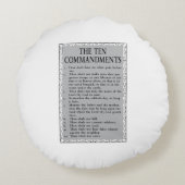 十戒の聖書 ラウンドクッション (裏面)