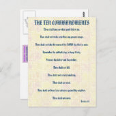 十戒はがき ポストカード (正面/裏面)