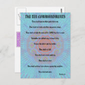 十戒は外向きの表現 ポストカード (正面/裏面)