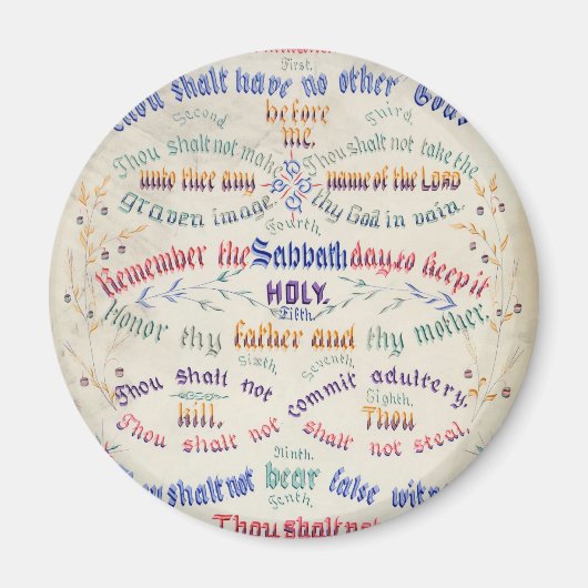 十戒は磁石 マグネット (正面)