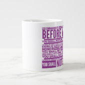 十戒ジャンボマグ ジャンボコーヒーマグカップ (正面)