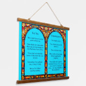 十戒タペストリー 吊り下げ型タペストリー (傾斜あり)