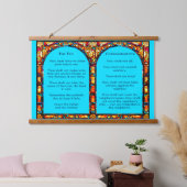 十戒タペストリー 吊り下げ型タペストリー (寝室)