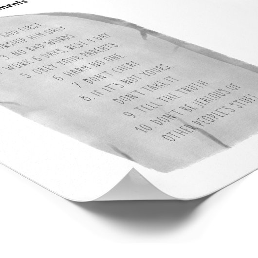 十戒ポスター ポスター (角)