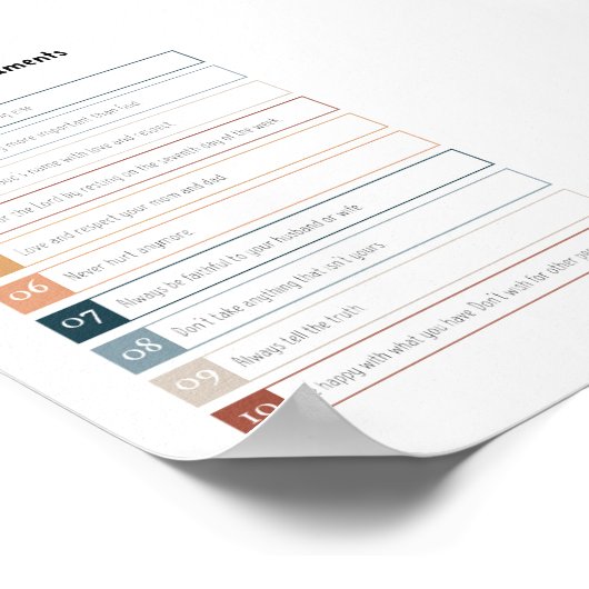 十戒ポスター ポスター (角)