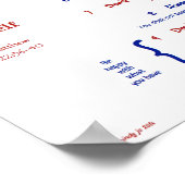 十戒子供へ- – 海軍/赤 ポスター (角)