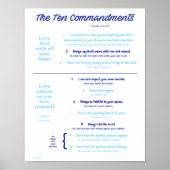 十戒子供へ--Navy/Light Blue ポスター (正面)