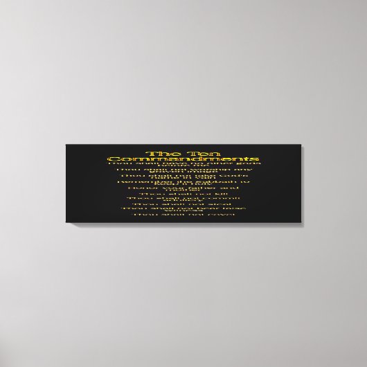 十戒01 キャンバスプリント (正面)