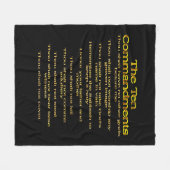 十戒01 フリースブランケット (正面(横))