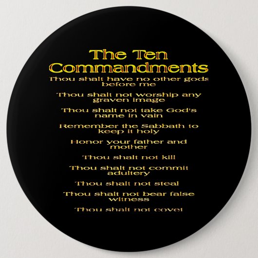 十戒01 缶バッジ (正面)