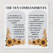 十戒 アドバイスカード (正面)