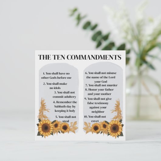 十戒 アドバイスカード (スタンド正面)