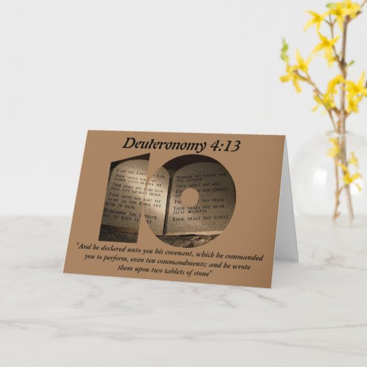 十戒 カード (黄色い花)