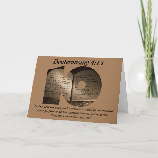 十戒 カード (正面)