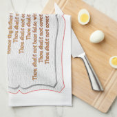 十戒 キッチンタオル (四つ折り)