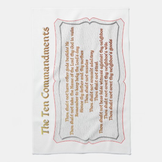 十戒 キッチンタオル (縦)
