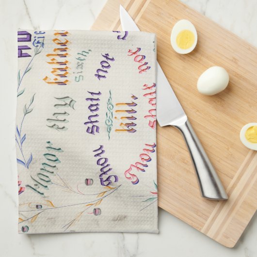 十戒 キッチンタオル (四つ折り)