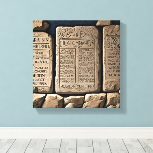 十戒 キャンバスプリント (インサイチュ (ウッドフロア))