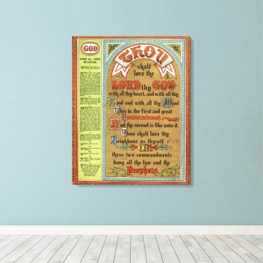 十戒 キャンバスプリント (インサイチュ (ウッドフロア))